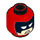 LEGO rot Calendar Man - from LEGO Batman Movie Minifigure Kopf (Einbau-Vollbolzen) (3626 / 29840)