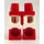 LEGO Rosso Calendar Uomo Minifigure Fianchi e gambe (3815 / 29903)