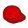 LEGO Rouge Casquette avec Court Incurvé Bill avec bec court courbé (86035)