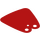 LEGO Rot Umhang mit Abgerundete Ecken (105416)