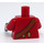 LEGO Red Captain Hook Minifig Torso (973 / 10895)