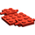 LEGO rouge Auto Base 7 x 4 x 0.7 (2441 / 68556)