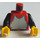 LEGO Rood Castle Torso met Breastplate en Zwart Armen (973 / 73403)