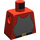 LEGO Rood  Castle Torso zonder armen (973)