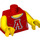 LEGO Red Cheerleader Torso (973 / 88585)