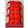 LEGO rouge Chest Couvercle 4 x 6 avec Stars Autocollant (4238)