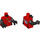 LEGO rouge Chevrolet Camaro Driver Minifig Torse (973 / 76382)
