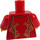 LEGO rouge Chinese New Year Bull Dancer Minifig Torse (973 / 76382)