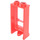 LEGO Red Classic Door 1 x 2 x 3 Left with Glass