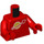 LEGO rot Classic Spaceman rot (New Moulds) Minifig Torso (973 / 76382)