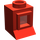 LEGO Red Classic Window 1 x 1 x 1 with Fixed Glass and Extended Lip
