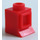 LEGO Rood Classic Venster 1 x 1 x 1 met Fixed Glas en Extended Lip