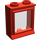 LEGO rouge Classic Fenêtre 1 x 2 x 2 avec verre fixe