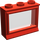 LEGO rouge Classic Fenêtre 1 x 3 x 2 avec Fixed Verre et seuil court