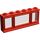 LEGO rot Classic Fenster 1 x 6 x 2 mit hohlen Bolzen und Glas