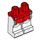 LEGO Rood Commander Fox Minifigure Heupen en benen (73200 / 104262)