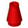LEGO Red Cone 1 x 1 without Top Groove (4589 / 6188)