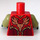 LEGO Red Cragger with Armor Minifig Torso (973 / 76382)
