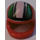 LEGO Red Crash Helmet with Black, Green and White Stripes (2446)