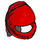LEGO Red Crash Helmet with Black Ponytail (36293)