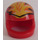 LEGO Red Crash Helmet with flames pattern (2446)
