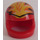 LEGO Red Crash Helmet with flames pattern (2446 / 83132)