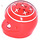 LEGO Red Crash Helmet with Schumacher Stars (2446 / 50454)