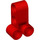 LEGO rot Kreuz Block 2 X 3 mit Vier Nadellöcher (32557)