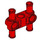 LEGO rot Kreuz Block Strahl 3 mit Vier Pins (48989 / 65489)