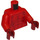 LEGO Rojo Crust Smasher - sin Armadura (30374) Minifigura Torso (973 / 76382)