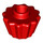 LEGO Rouge Cupcake Liner avec dessus plat (79743)