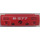 LEGO Rosso Curvo Pannello 11 x 3 con 2 perno Fori con 8-077, Access Panels, e Atlantis logo Adesivo (62531)