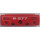 LEGO Red Curved Panel 11 x 3 with 2 Pin Holes with 8-077, Access Panels, and Atlantis Logo Sticker (62531)