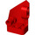 LEGO Rood Gebogen Paneel 2 Rechtsaf (87086)