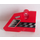 LEGO rouge Incurvé Panneau 2 Droite avec &#039;Cadre WORK&#039; Autocollant (87086)
