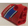 LEGO Red Curved Panel 2 Right with „Rescue „ and Blue stripe  Sticker (87080)