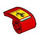 LEGO rot Gebogen Panel 2 x 1 x 1 mit Ferrari Logo (78697 / 89679)