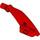 LEGO Rood Gebogen Paneel 5 x 7 Rechtsaf met Zwart Line (78699 / 80268)