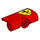 LEGO Rood Curvel Paneel 2 x 3 met Ferrari Links (71682 / 78701)