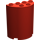 LEGO rot Zylinder 2 x 4 x 4 Hälfte (6218 / 20430)