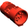 LEGO rot Zylinder 3 x 6 x 2.7 Horizontal Hohlmittelbolzen (30360)