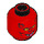 LEGO rot Devil Kopf (Sicherheitsbolzen) (3626 / 87388)