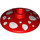 LEGO rouge Dish 2 x 2 avec Mushroom (4740 / 93051)