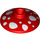 LEGO Rojo Dish 2 x 2 con Mushroom (4740 / 93051)