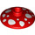 LEGO Rojo Dish 2 x 2 con Mushroom (4740 / 93051)