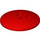 LEGO rouge Dish 6 x 6 (Goujons creux) (44375 / 45729)