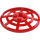 LEGO Червоний Dish 6 x 6 Webbed (Квадратний тримач знизу) (4285 / 30234)