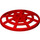LEGO rouge Dish 6 x 6 Webbed (Support carré en dessous) (4285 / 30234)