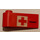 LEGO Rood Deur 1 x 3 x 1 Links met Rood Kruis Sticker (3822)