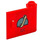 LEGO rouge Porte 1 x 3 x 2 Droite avec Phone Receiver Autocollant avec charnière creuse (92263)